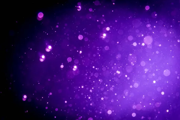 Abstraktes Purpur Violettes Bokeh Auf Schwarz — Stockfoto