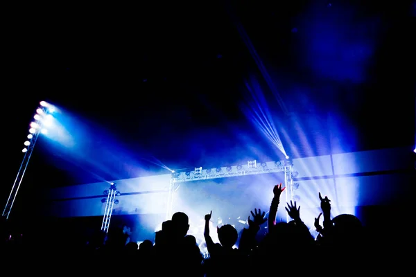 Abstract Concert Party Silhoue Light Smoke Happy Moment Royalty Free Stock Images