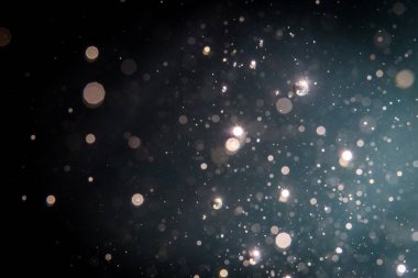 Soyut glitter bokeh siyah arka plan üzerine