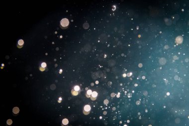 Soyut glitter bokeh siyah arka plan üzerine