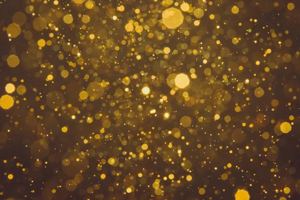 Abstrakte Unschärfe Gold Funkeln Bokeh Hintergrund — Stockfoto