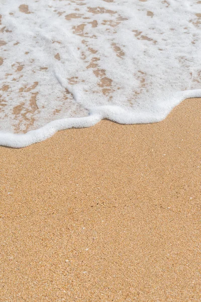 Волна Моря Песчаном Фоне Пляжа — стоковое фото