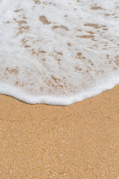 沙滩背景海中的波浪 — 图库照片