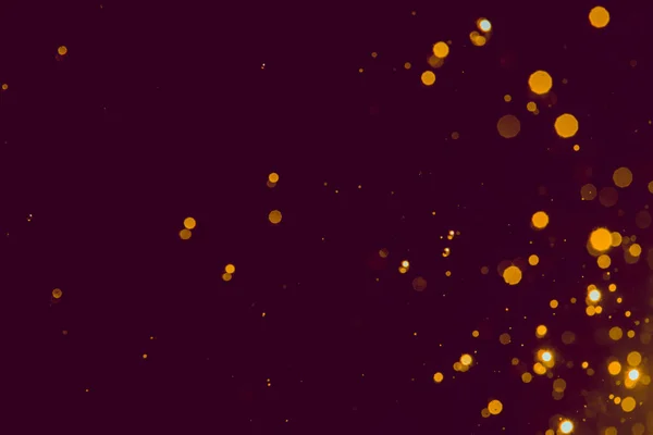 Абстрактний Золотий Блиск Боке Чорному Тлі — стокове фото