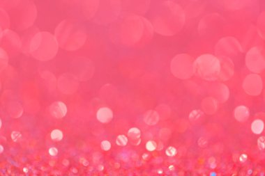 Soyut, zarif, pembe, pırıl pırıl pırıl, Bokeh 'in dikkati dağıtılmış, parti davetiyesi için. Mutlu yıllar, doğum günü kartı.