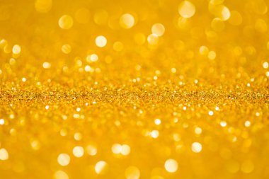 Arkaplan için soyut Altın Parıltı Bokeh