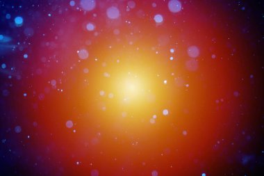 Siyah arkaplanda bulanık mavi ışık bokeh