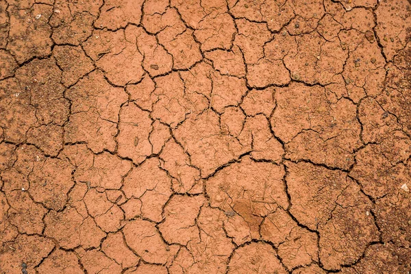 Красная Земля Сломанной Формы Тепла Сухого Загрязнения Засухи Фон — стоковое фото
