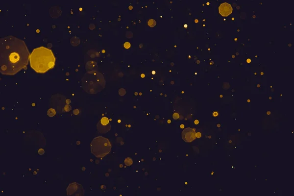 Abstrakt Suddig Guld Glitter Bokeh Bakgrund — Stockfoto