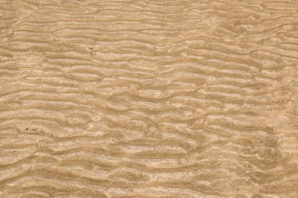 Onda Gialla Sabbia Texture Sulla Spiaggia — Foto Stock