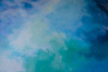 Arkaplanda soyut mavi boya rengi