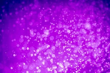 Soyut menekşe mor parıltılı ışıklar Odaklanmış bokeh arkaplanı