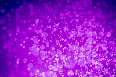 Soyut menekşe mor parıltılı ışıklar Odaklanmış bokeh arkaplanı