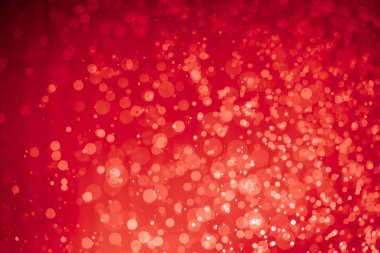 Soyut kırmızı noel simli ışıklar Bokeh arkaplanının odaklanmasını engeller