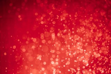 Soyut kırmızı noel simli ışıklar Bokeh arkaplanının odaklanmasını engeller