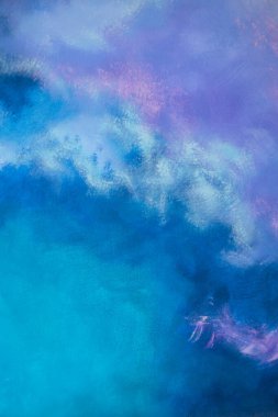 Arkaplanda soyut mavi boya rengi