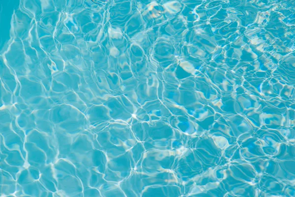 Ondata Acqua Blu Riflesso Sullo Sfondo Della Piscina — Foto Stock