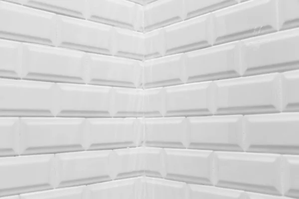 Weiße Saubere Mauerziegel Als Hintergrund — Stockfoto