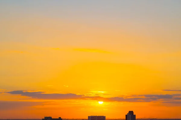 Sunset Sky Could City Background — Stock Photo, Image
