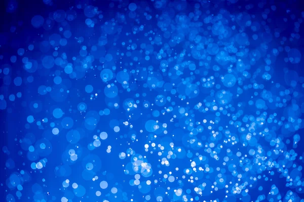 Abstract Dark Blue Christmas Glitter Lights Defocused Bokeh Background — Stock Photo, Image