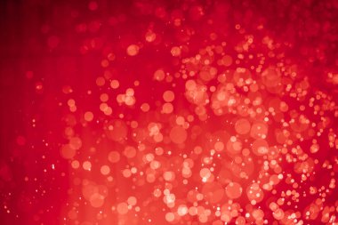 Soyut kırmızı noel simli ışıklar Bokeh arkaplanının odaklanmasını engeller