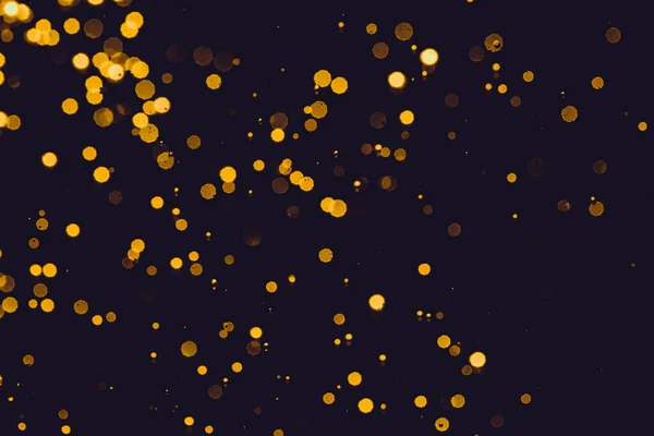 Mutlu Noeller Yeni Yıl Arkaplanı Için Altın Rengi Parıltılı Işıklar — Stok fotoğraf