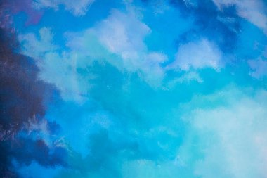 Arkaplanda soyut mavi boya rengi