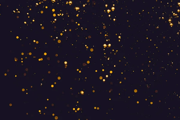 Mutlu Noeller Yeni Yıl Arkaplanı Için Altın Rengi Parıltılı Işıklar — Stok fotoğraf