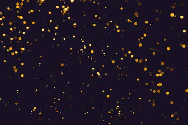 Luzes Brilho Embaçado Dourado Bokeh Abstrato Para Feliz Natal Ano — Fotografia de Stock