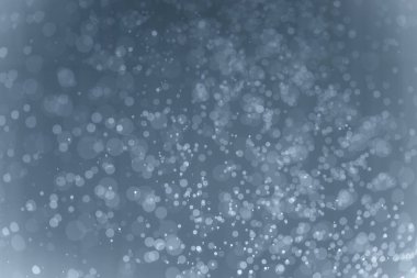 Mavi arkaplan ile soyut beyaz bokeh