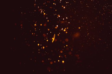 Soyut altın defocus bokeh simli vintage ışıklar siyah arkaplan
