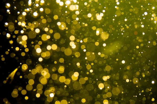 Zlatá Šmouha Třpyt Světla Abstraktní Bokeh Pro Veselé Vánoce Nový — Stock fotografie