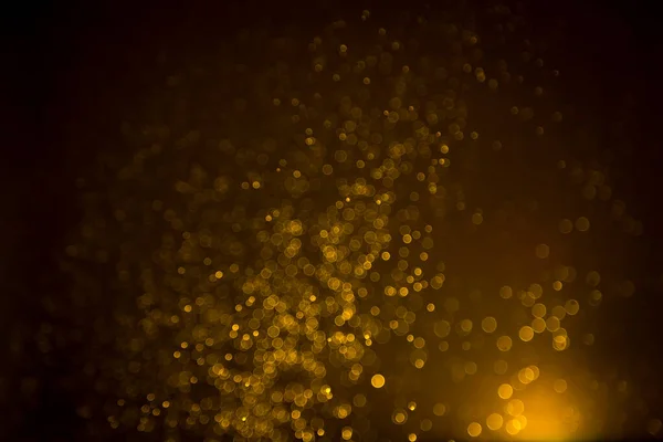 Темная Абстрактная Золотая Бока Сверкает Черном Фоне — стоковое фото