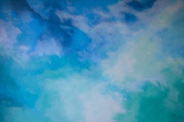 Arkaplanda soyut mavi boya rengi