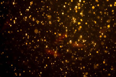 Mutlu Noeller ve yeni yıl arkaplanı için altın rengi parıltılı ışıklar soyut bokeh