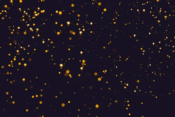 Luzes Brilho Embaçado Dourado Bokeh Abstrato Para Feliz Natal Ano — Fotografia de Stock