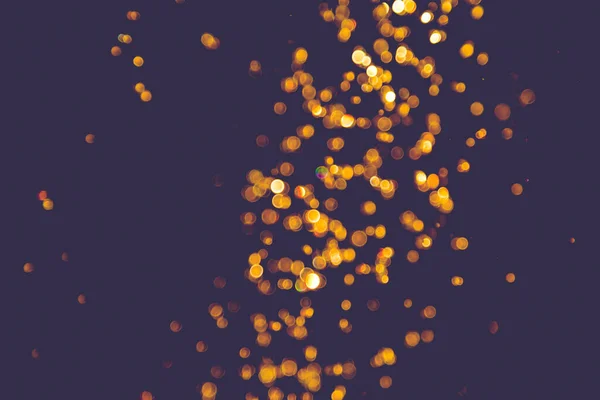 Desenfoque Bokeh Brillo Oro Vintage Luces Fondo Oscuro —  Fotos de Stock