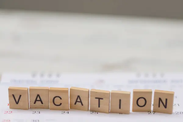 Alfabeto Vacanza Sul Vecchio Sfondo Legno Vintage — Foto Stock