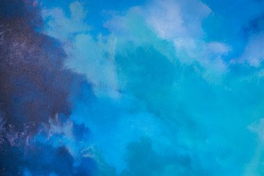 Arkaplanda soyut mavi boya rengi