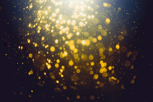 Bokeh Gold Natural Water Texture Background — Foto Stock