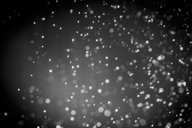 Siyah arkaplanı olan soyut siyah bokeh