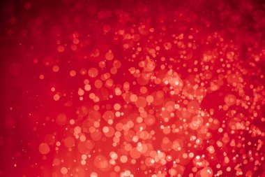 Soyut kırmızı noel simli ışıklar Bokeh arkaplanının odaklanmasını engeller