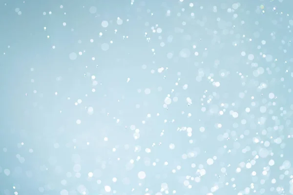 Abstract White Bokeh Blue Background — Stock Fotó