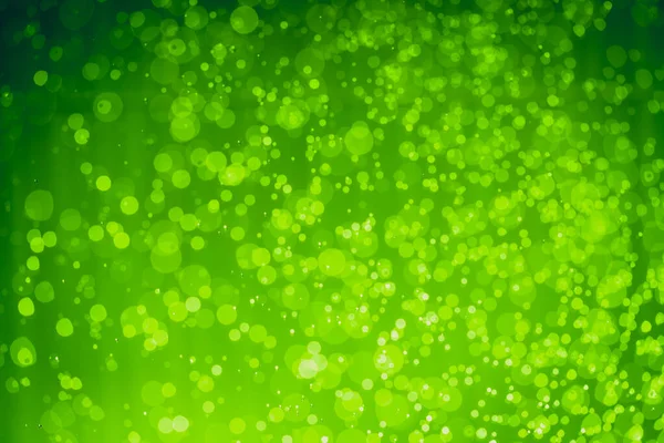 Astratto Verde Natale Luci Glitter Sfondo Bokeh Sfocato — Foto Stock