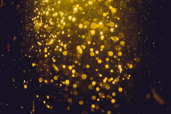 Bokeh Gold Natural Water Texture Background — 스톡 사진