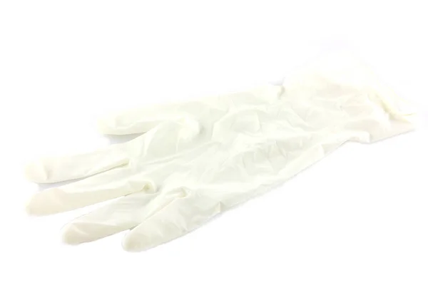 Medical Glove Protection Care Patients White Background — Stock Photo, Image