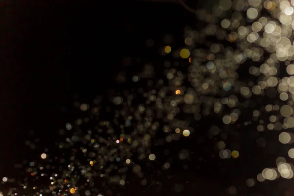 Bokeh Luces Sobre Fondo Negro — Foto de Stock