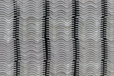 Stack of roofing tiles texture background