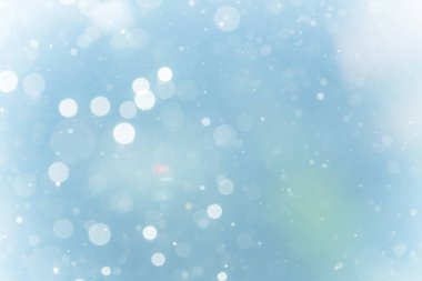 Fantezi soyut bulanık mavi ışık bokeh renkli parlak arka plan kullanımı