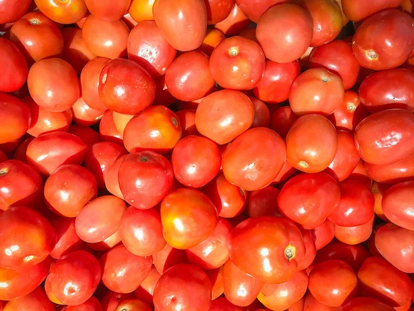 Background Fresh Bright Red Tomatoes — Foto de Stock